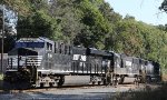 NS 8161 is the last of 3 units headed into Glenwood Yard